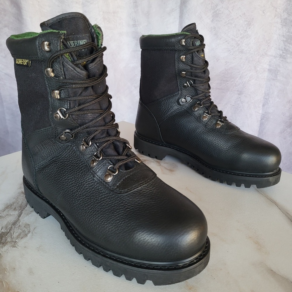 Wolverine Gore-tex Steel Toe Thinsulate MidCalf Boots Black Men's Size 9 M